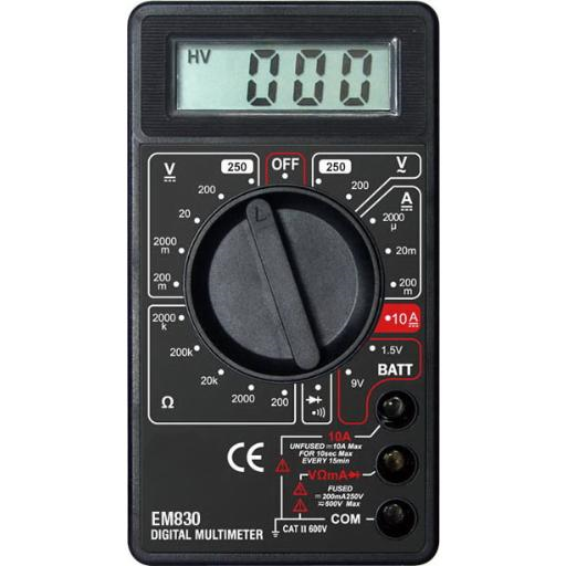 멀티메타 .EM830;AC/DC;300V,DC;10A,2M ALL & SUN AC/DC;300V,DC;10A,2M