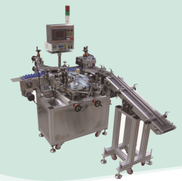 특수형 라벨 부착 기 (Special  type of auto-labeling machine)
