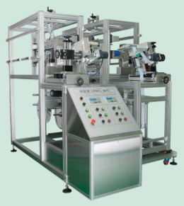 특수형 라벨 부착 기 (Special  type of auto-labeling machine)