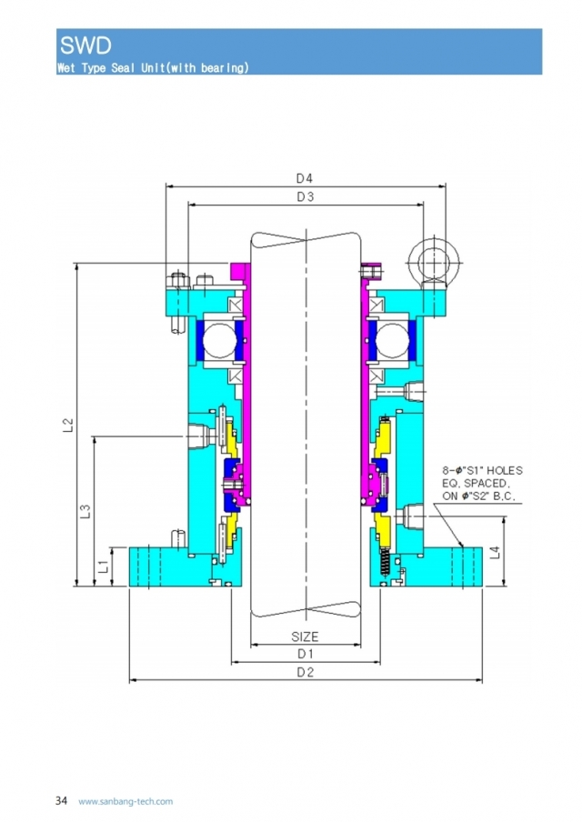 Mechanical Seal (Catridge Unit), SWD, 메카니칼씰