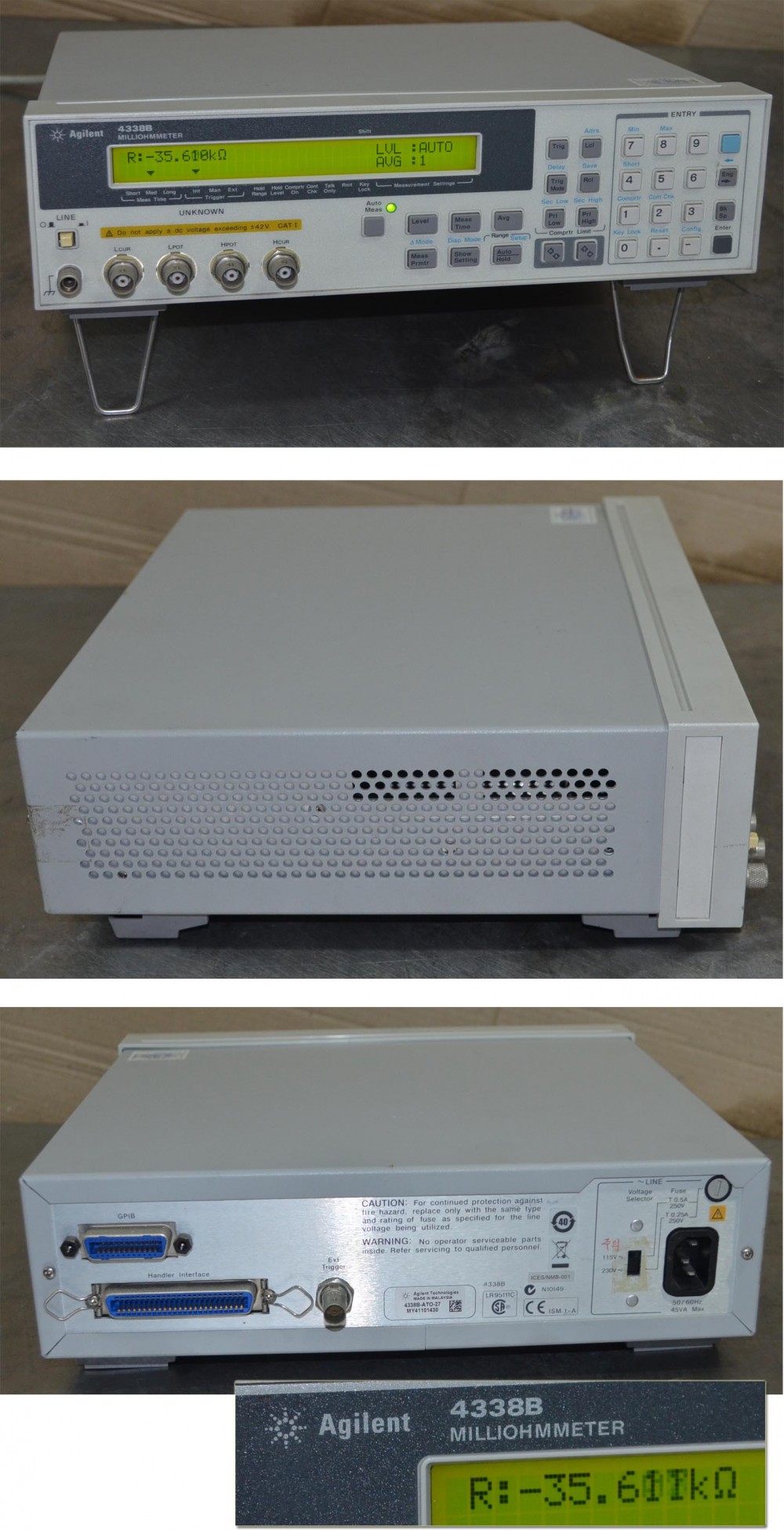 Agilent 4338B Milliohmmeter | Agilent 4338B Milliohmmeter | 트리콤 제품전시장