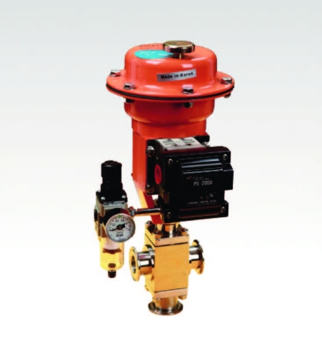위생밸브 & 피팅(Sanitary Valve & Fitting)_Pneumatic 3 Way Micro Flow Globe ...