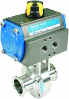 위생밸브 & 피팅(Sanitary Valve & Fitting)_Pneumatic Sanitary Butterfly Valve (D/A)