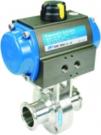 위생밸브 & 피팅(Sanitary Valve & Fitting)_Pneumatic Sanitary Butterfly Valve (S/A)_다우밸브(DOW Valve Co.,Ltd.