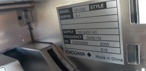 YOKOGAWA  SR100R / 기록계 제품 이미지