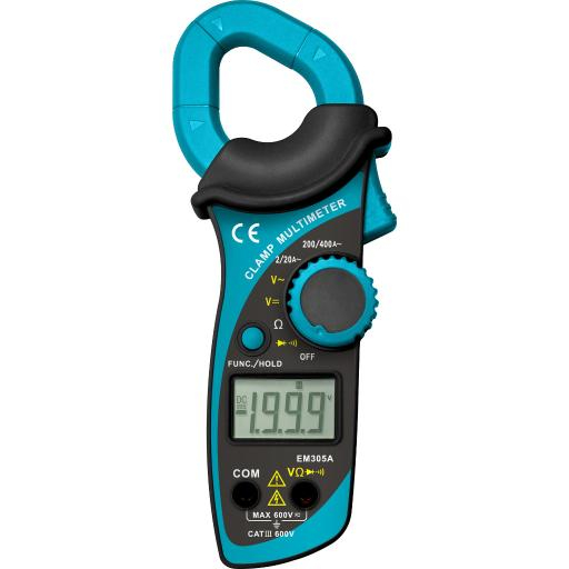 3SC - clamp meter EM305A, DIGITAL CLAMP METER;AC/DC;600V,AC;600A ...