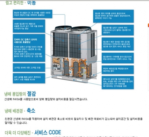 에어컨,시스템에어컨,냉난방 제품 이미지