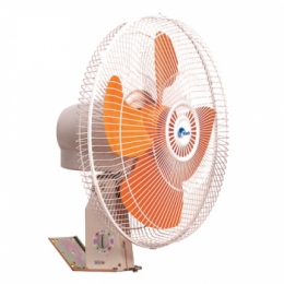 A wall-mounted fan. A fan