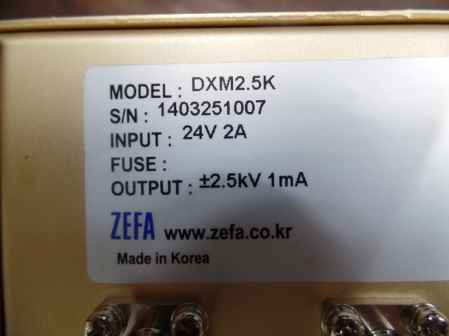 ZEFA ESC CONTROLLER IN:24V 2A OUT:±2.5kV 1mA DXM2.5K | [중고] ZEFA, 자동화 ...