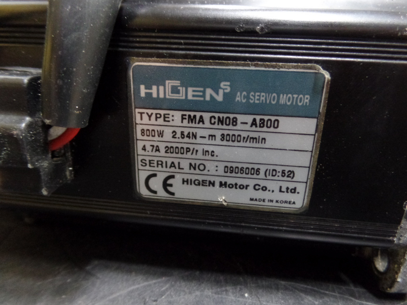 HIGEN AC SERVO MOTOR FMA CN08-AB00 | [중고] HIGEN, 자동화 · 로봇 · 계측 · 시험 ...