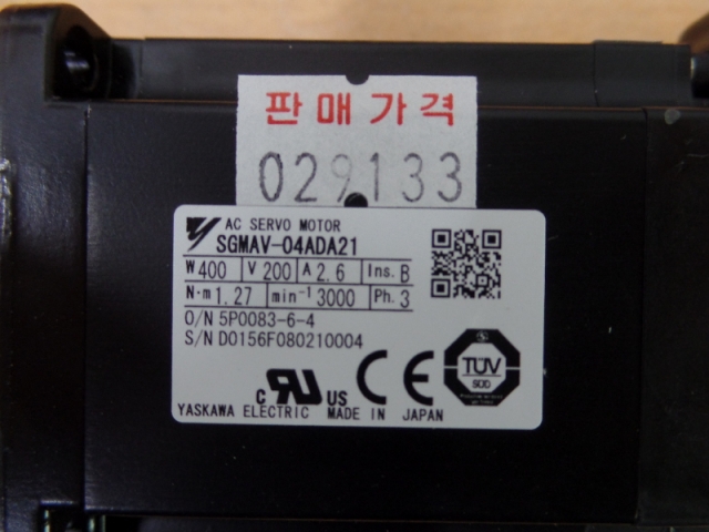 YASKAWA AC SERVO MOTOR SGMAV-04ADA21 미사용 | YASKAWA, 자동화 · 로봇 · 계측 · 시험 ...