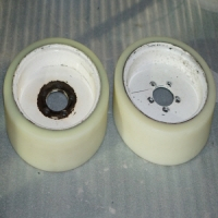 forklift wheel urethane re-coating