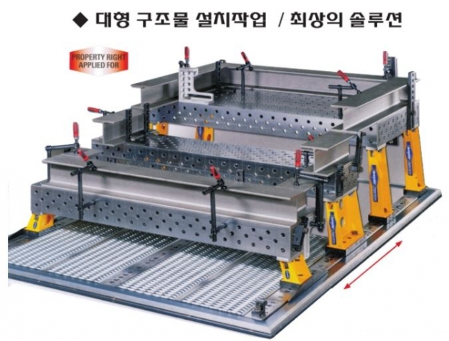 용접기, 정반 클램프, 볼트, 토퍼, 앵글, 만능용접장반 제품 이미지
