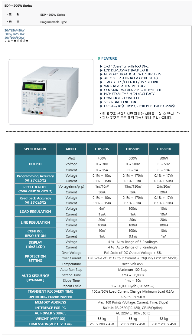 DC파워서플라이 제품 이미지