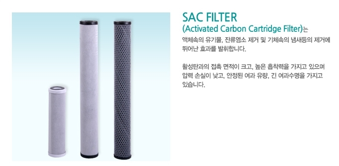 CARBON FILTER(SAC FILTER) | 포장 · 식품관련기기 - 포장기계 - 선별기 · 검출기 · 여과기 | 세한테크 ...