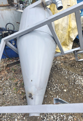 Used Small Cyclone Dust Collector｜철제 프레임형 분진처리 소형 중고 사이클론