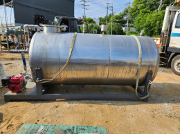 SUS저장탱크(횡형/엔진 펌프 장착) 3000리터