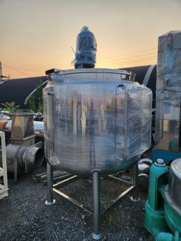 SUS쟈켓교반믹싱탱크(상부오픈형) 1,000리터/3HP