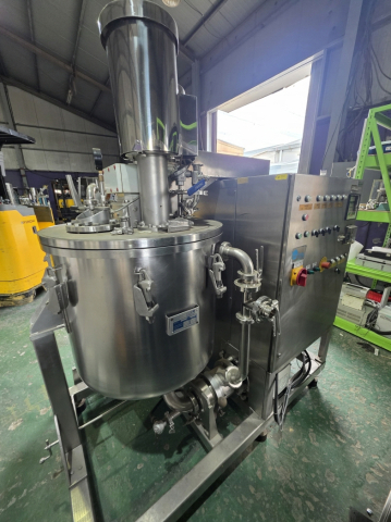 진공 아지호모믹서 Vacuum Agi-Homo Mixer 3축(Colloid Mill,Dissolver,Wall scraper ...