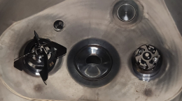 SUS3중쟈켓,아지호모믹서,Agi-homo mixer,하부식2축(호모/10HP+고속교반/3HP) 2,300리터
