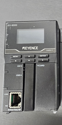 [중고] 키엔스 KEYENCE 고성능 PLC CPU 유닛 KV-8000 / 16g 메모리카드 포함