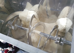 Ribbon mixer powder test