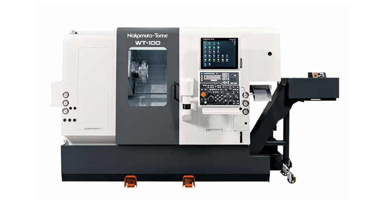 Nakamura-Dome CNC shelf milling function, Y-axis, two-turtle, two-spindle high precision WT-100 NAKAMURA DOME 6-inch shelf turnmill