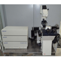 Leica Inverted Microscope DM-IRB & eppendorf transjector 5246