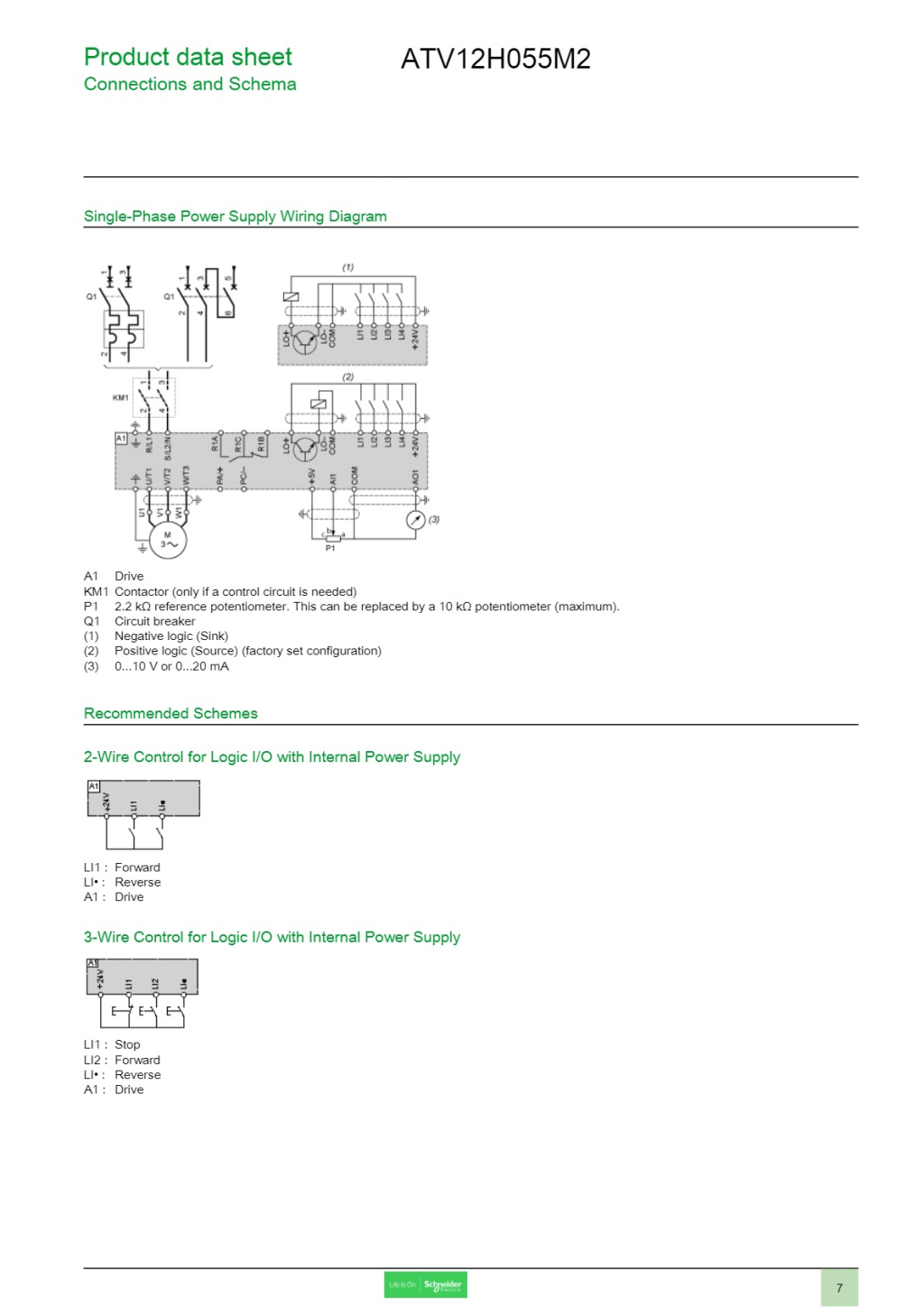 ATV12H055M2 | 가변 속도 드라이브 ATV12 - 0.55kW - 0.75hp - 200..240V - 1ph -열 ...