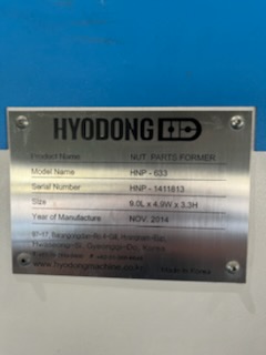 효동 냉간 너트 파츠포머 33mm, sy precision