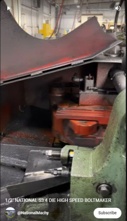 12.7 mm NATIONAL S3 4 DIE 고속 볼트제조기 nme