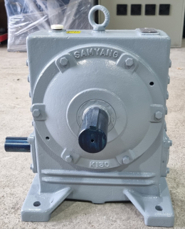 Worm reducer (Model 130, WB type, vertical, 1/60, Samyang reducer, output shaft replaceable, left-ri