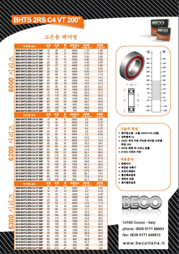 BECO 고온, 고열베어링, 고온용베어링, BHTS 2RS C4 VT 200° 제품 이미지 2