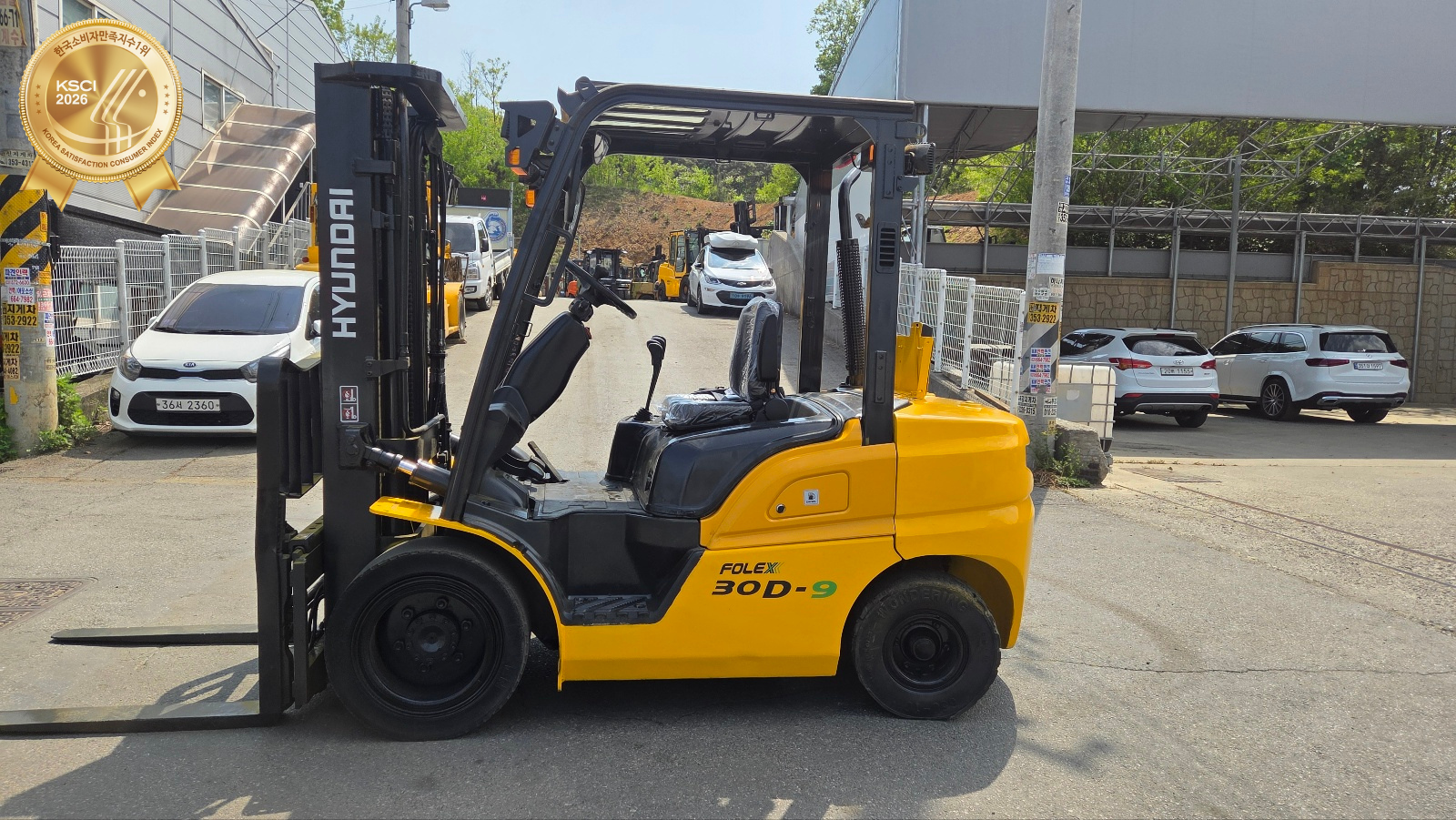 Doosan 3-ton [30D-9] / 2019 / 3-Stage Mast Auto Forklift with Side Shift