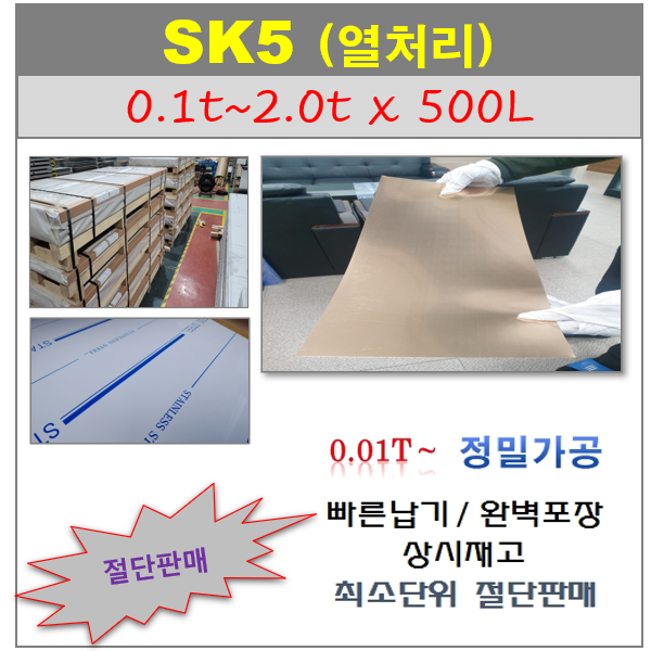박판소재-SK5 열처리