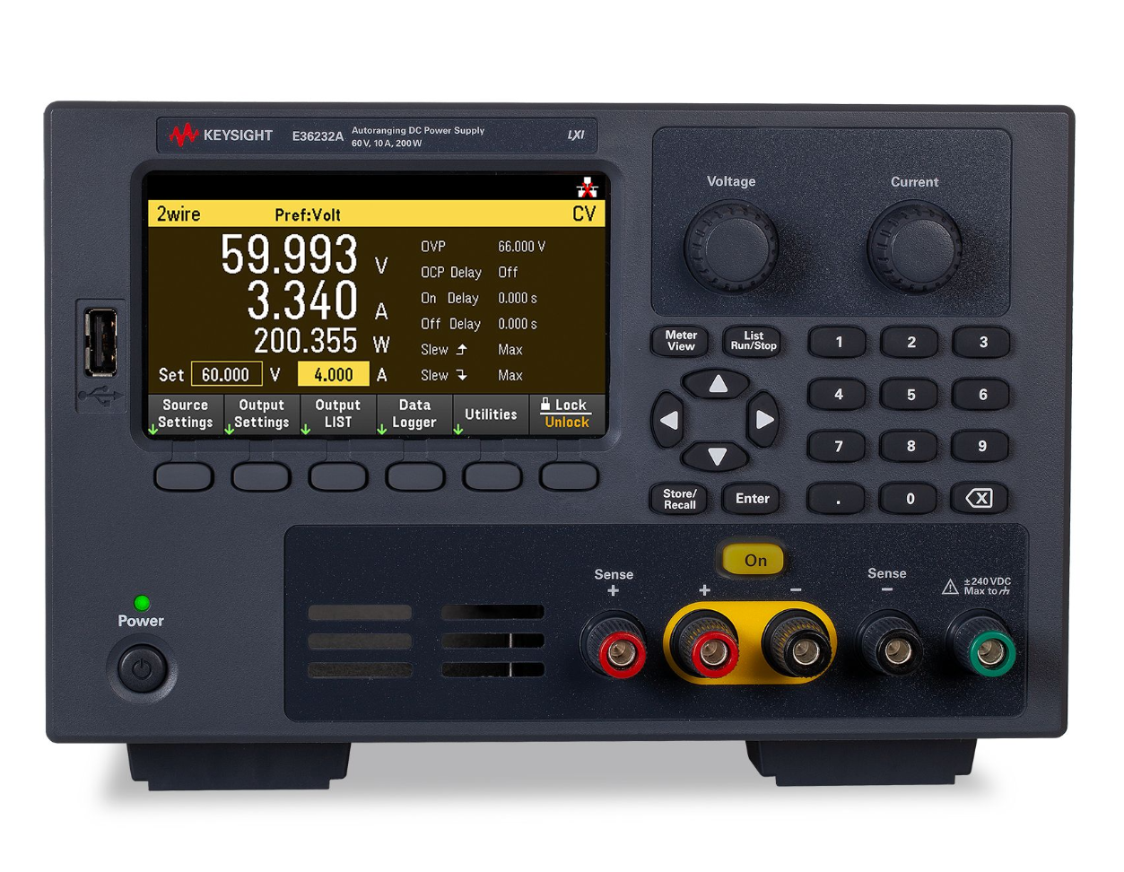 [KEYSIGHT] 키사이트, E36232A, 자동범위조정 전원 공급기, 200W, 60V, 10A
