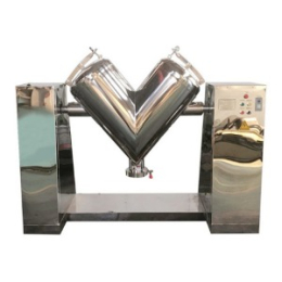 a V-type mixer, a V-type mixer