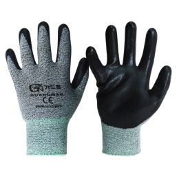 Guardman CNBR Foam Coating Melange Gloves 100 Sets (M, L)