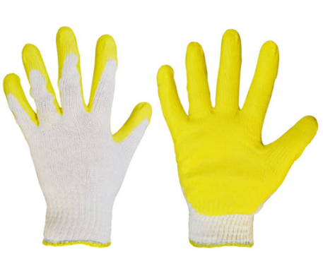 Guardman Yellow Half-coated Gloves 1 box 300 sets