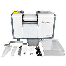 80mm x 200mm 3 롤밀(Three Roll Mill ) , 11개의 레시피 설정 가능 , Touch Panel 조작