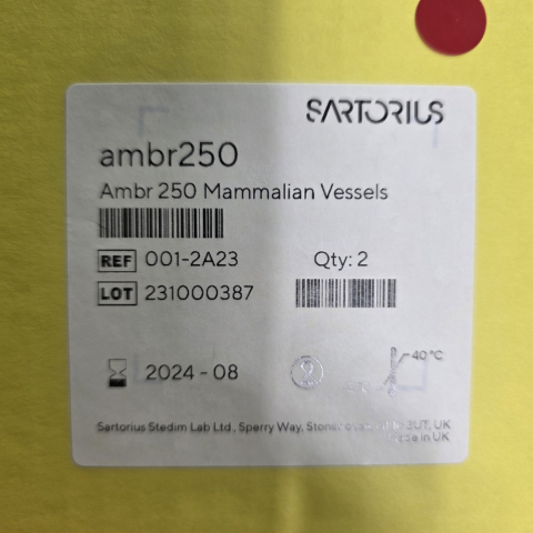 Sartorius Ambr 250 Mammalian Vessels 제품 이미지