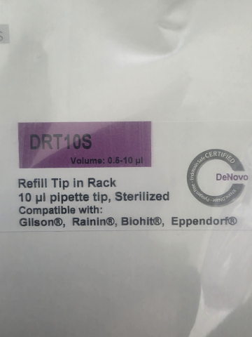 DRT10S/200S Refill Tip in Rack 제품 이미지