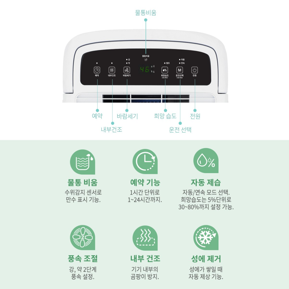 21센추리 업소용 제습기 65L 산업용 대용량 CDH-065P 제품 이미지 7