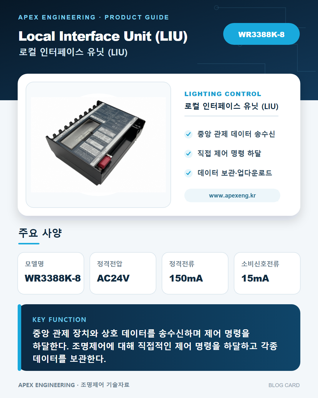 WR3388K-8(파나소닉조명제어LIU)