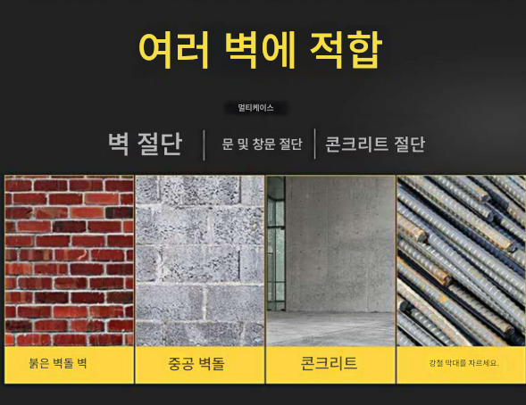 콘크리트 벽 절단기 8980W 원형 벽 도로 바닥 커터 컷팅기 창 커팅 톱 커터 철근 문 개방 고출력 전자동 원형 제품 이미지 6