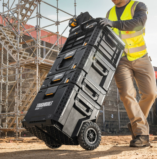 System Toolbox Stackable Storage Box Detachable Dust-Free Set Toolbox Wheel Pallet TOUGHBUILT 8 Piec Product Image 2
