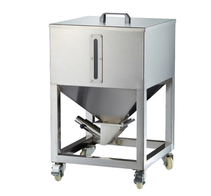 Susshopper Chip Chamber Chipper 1000 kg Storage Raw Material Large Stainless Feed Antiquities Feeder Transfer Machine Injection Molding Machine Parts Auxiliary Stainless Steel