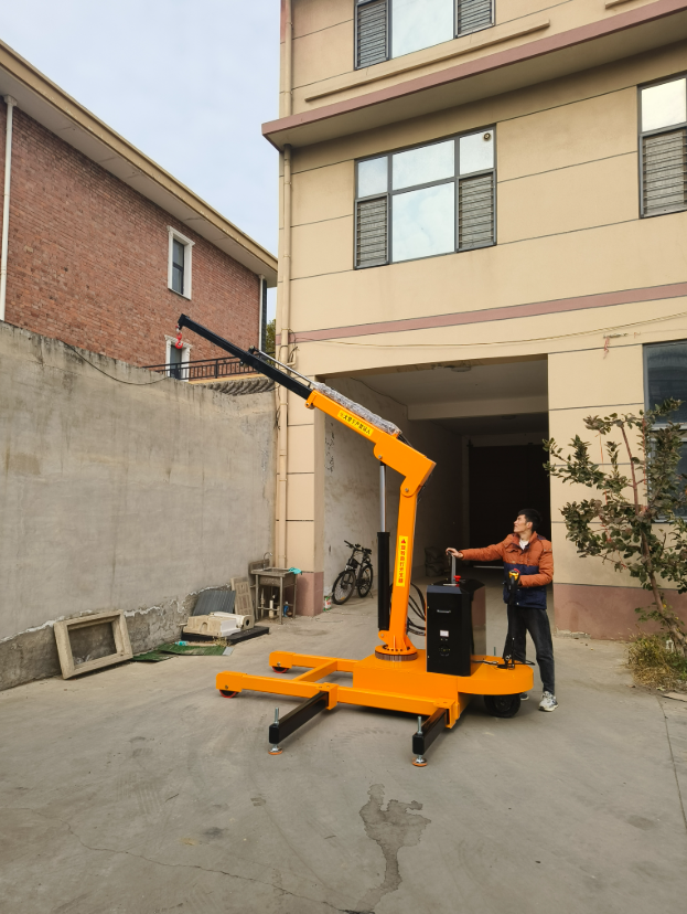 유압 크레인 2t 이동식 호이스트 트럭 탑재 리프트 기중기 회전식 호이스트 작기 건설현장 공사장 시공 리모델링 화물 크레인