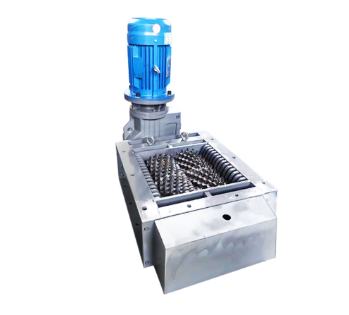 scrap metal shredder 18.5KW double blade industrial drumstick sedan shredder steel plate plastic film scrap tire metal shredding 2-axis small