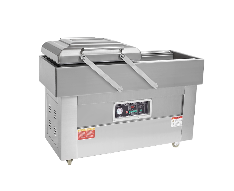 복식 진공 포장기 4.6kw 100㎥/h 펌핑 이중 챔버 800*10mm 산업용 밀봉 평판형 식품 포장 밀봉기 상용 대형 공장